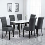 Dining Chairs with Armrests, Multicolor Fabric, Set of 1/2/4/6