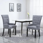 Dining Chairs with Armrests, Multicolor Fabric, Set of 1/2/4/6