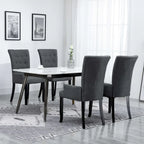 Dining Chairs with Armrests, Multicolor Fabric, Set of 1/2/4/6
