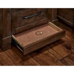 Rustic Solid Pine 4-Piece Storage Bedroom Set with USB Charging & Hidden Drawer