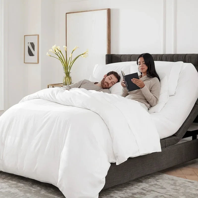 Premium Adjustable Massaging Bed Frame Base with Wireless Remote