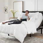 Premium Adjustable Massaging Bed Frame Base with Wireless Remote
