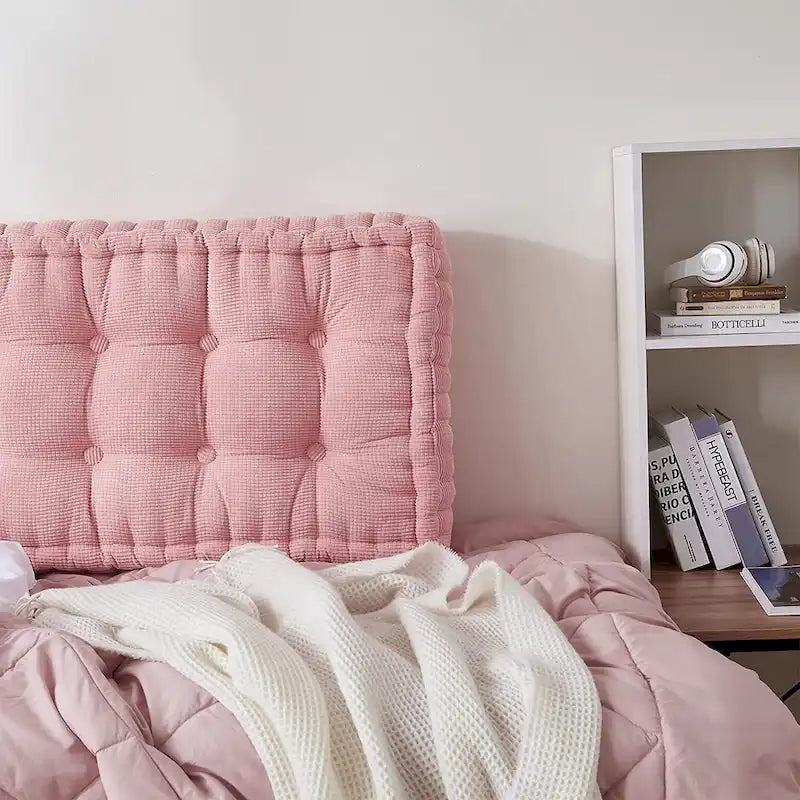 Ultra Thick Tufted Upholstered Headboard for College Dorm or Bedroom