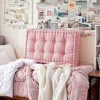 Ultra Thick Tufted Upholstered Headboard for College Dorm or Bedroom
