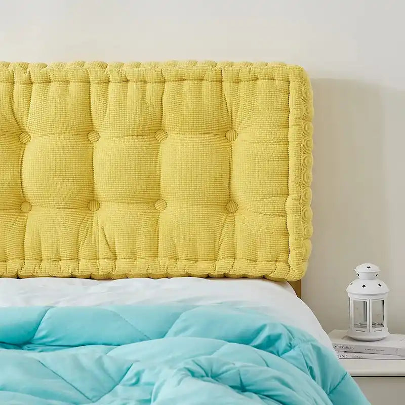 Ultra Thick Tufted Upholstered Headboard for College Dorm or Bedroom