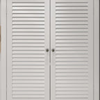 30-Pair Wooden Floor Shoe Cabinet with Double-Door and Storage Drawer