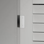 30-Pair Wooden Floor Shoe Cabinet with Double-Door and Storage Drawer