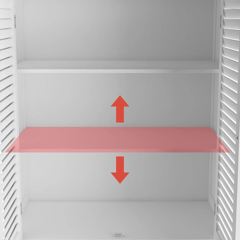 30-Pair Wooden Floor Shoe Cabinet with Double-Door and Storage Drawer