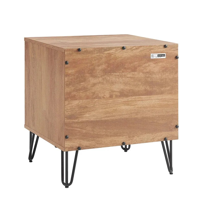 Modern 2-Piece Standard 3-Drawer Dresser and Nightstand Bedroom Set