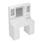 Makeup Vanity Dressing Table with Mirror, Drawers and Shelves