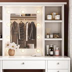 Makeup Vanity Dressing Table with Mirror, Drawers and Shelves