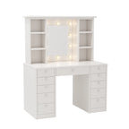 Makeup Vanity Dressing Table with Mirror, Drawers and Shelves