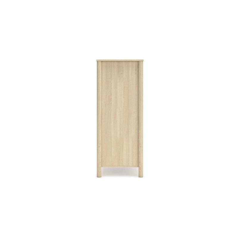 Light Brown Chest of Drawers with Natural Wood Finish for Bedroom