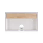 Floating Wall-Mounted Nightstand with Soft-Close Drawer & Cable Hole