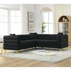 81.5" Oversized 5-Seater L-Shaped Sectional Corner Sofa with 3 Cushions