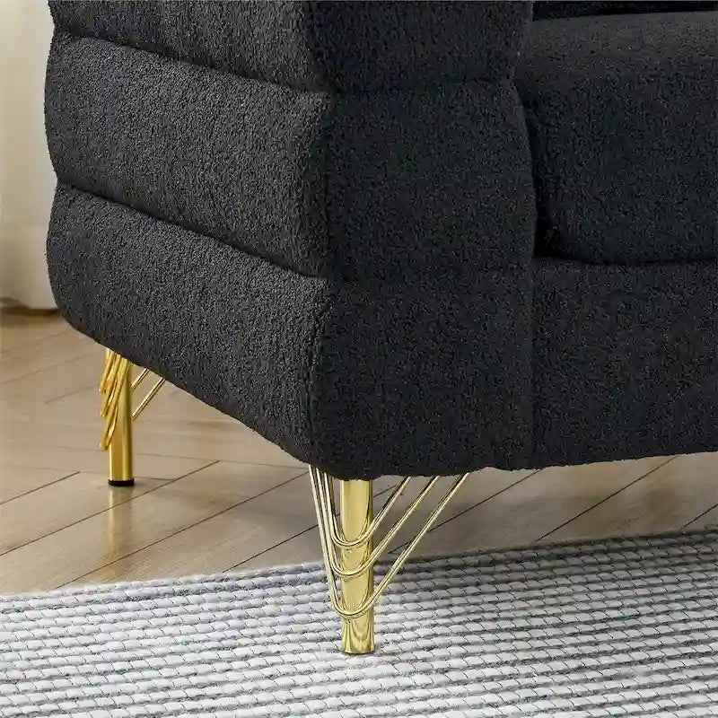 81.5" Oversized 5-Seater L-Shaped Sectional Corner Sofa with 3 Cushions