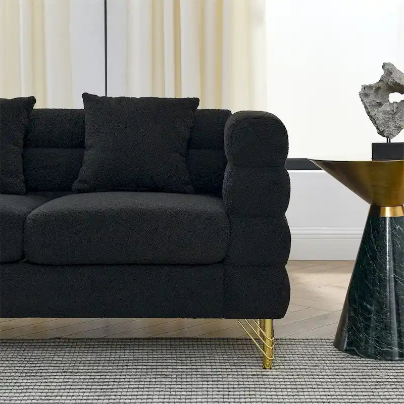 81.5" Oversized 5-Seater L-Shaped Sectional Corner Sofa with 3 Cushions