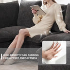 Modern Chenille Modular Sectional Sofa with 2 Pillows