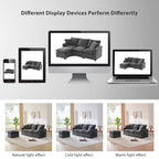 Modern Chenille Modular Sectional Sofa with 2 Pillows