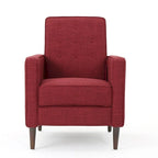 Mid-Century Modern Fabric Recliner Chair with Birch Legs