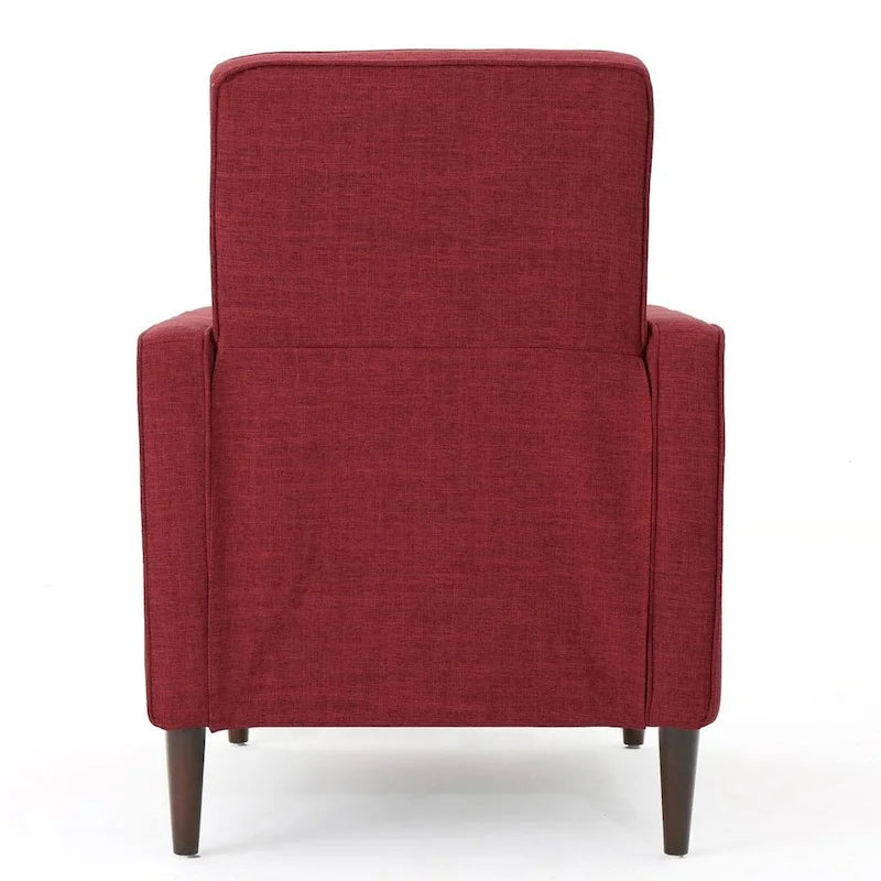 Mid-Century Modern Fabric Recliner Chair with Birch Legs