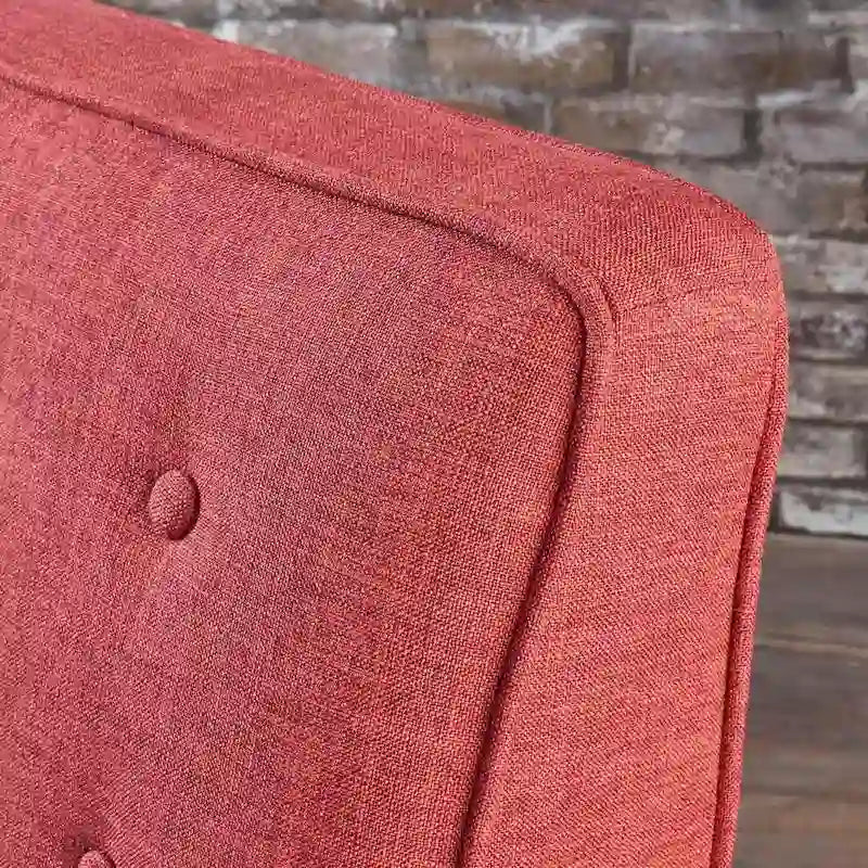 Mid-Century Modern Fabric Recliner Chair with Birch Legs
