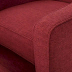Mid-Century Modern Fabric Recliner Chair with Birch Legs