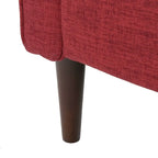 Mid-Century Modern Fabric Recliner Chair with Birch Legs