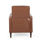 Mid-Century Modern Fabric Recliner Chair with Birch Legs