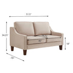 Modern Loveseat Sofa For Living Room