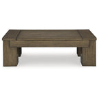 Brown Lift-Top Coffee Table, 54W x 28D x 18H, Contemporary Style