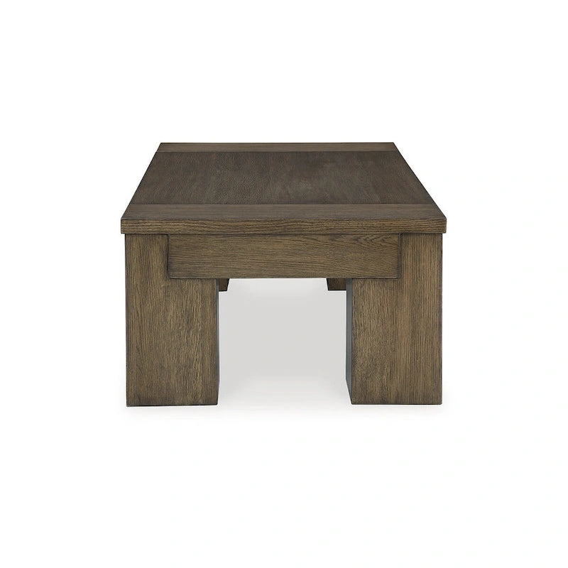 Brown Lift-Top Coffee Table, 54W x 28D x 18H, Contemporary Style
