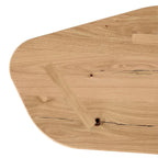 Modern Natural Oak Wood Coffee Table Set, Small & Large Free Form