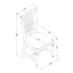 Oval Dining Table Set with Wood Seat Chairs, Linen White