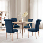 Linen Parsons Upholstered Button Dining Chair, Set of 2