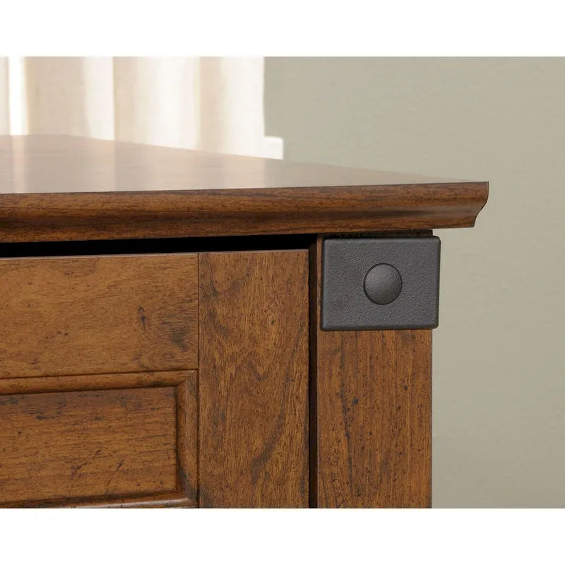 Corner Computer Desk with 3 Drawers, Storage Cabinet & Keyboard Shelf