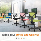Comfy PU Leather Upholstered Office Chair, Home Desk Chair with Arms & Adjustable Swivel