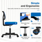 Comfy PU Leather Upholstered Office Chair, Home Desk Chair with Arms & Adjustable Swivel