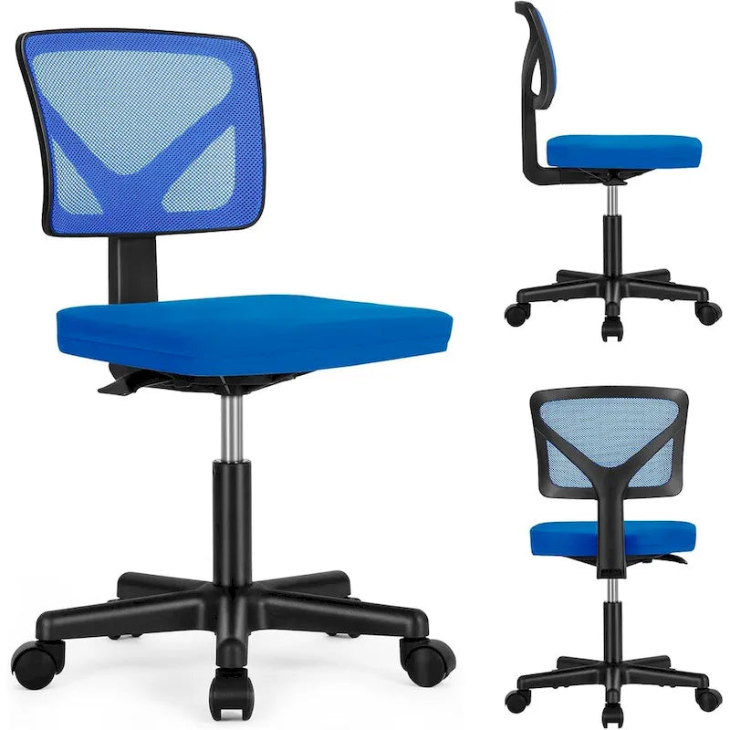 Comoda Sedia da Ufficio Rivestita in Pelle PU, Sedia da Scrivania per Casa con Braccioli e Girevole Regolabile