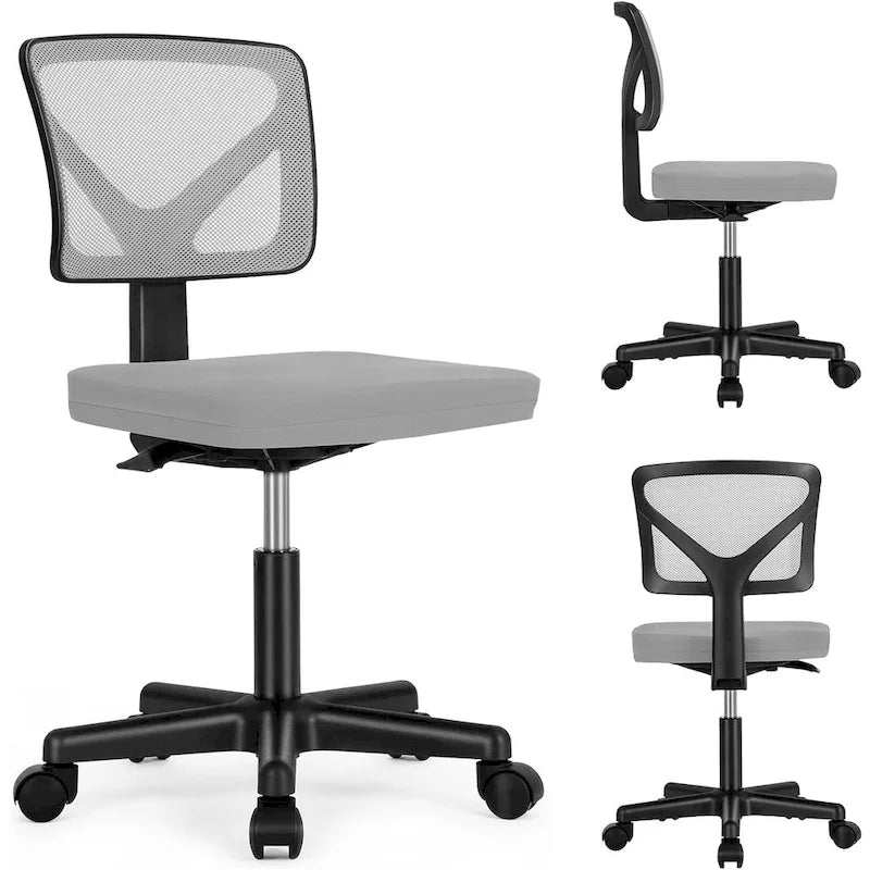 Comoda Sedia da Ufficio Rivestita in Pelle PU, Sedia da Scrivania per Casa con Braccioli e Girevole Regolabile