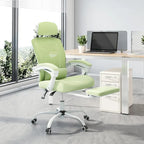 Home Office Desk Chair with Footrest, High-Back Mesh Reclining Chairs with Headrest for Home, Office, Gaming, Student