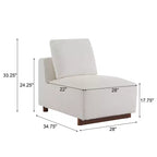 Christopher Knight Home Evelyn Divano modulare imbottito a 4 posti con cuscini, Beige/Marrone