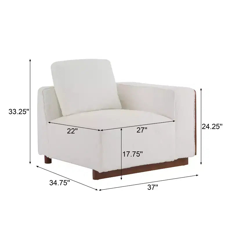 Christopher Knight Home Evelyn Divano modulare imbottito a 4 posti con cuscini, Beige/Marrone