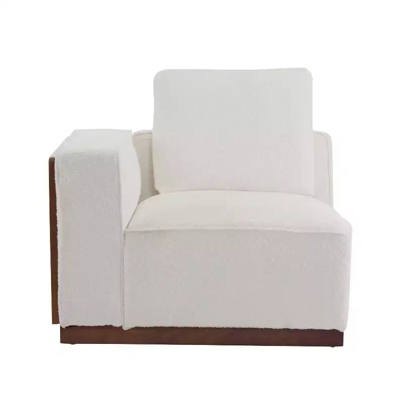 Christopher Knight Home Evelyn Divano modulare imbottito a 4 posti con cuscini, Beige/Marrone