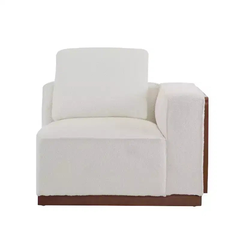 Christopher Knight Home Evelyn Divano modulare imbottito a 4 posti con cuscini, Beige/Marrone