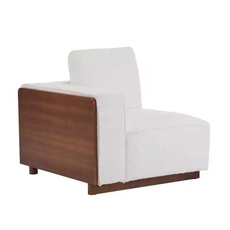 Christopher Knight Home Evelyn Divano modulare imbottito a 4 posti con cuscini, Beige/Marrone