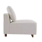 Christopher Knight Home Evelyn Divano modulare imbottito a 4 posti con cuscini, Beige/Marrone