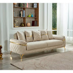 3-Seat Convertible Sleeper Sofa with Pocket Coil Cushions