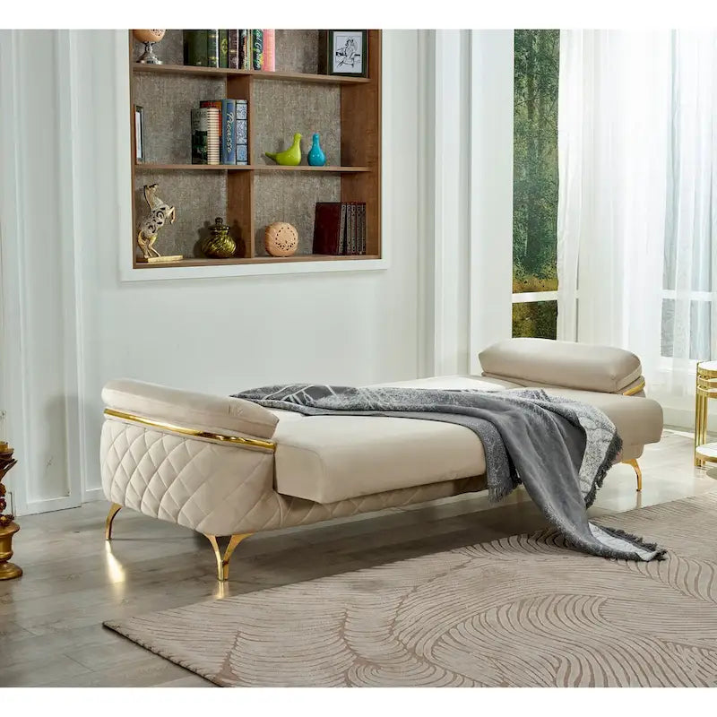 3-Seat Convertible Sleeper Sofa with Pocket Coil Cushions