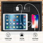 Nightstand with Charging Station and USB Ports